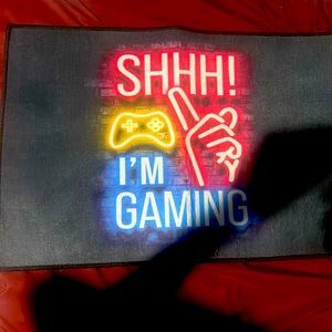 Shhhh I’m gaming rug